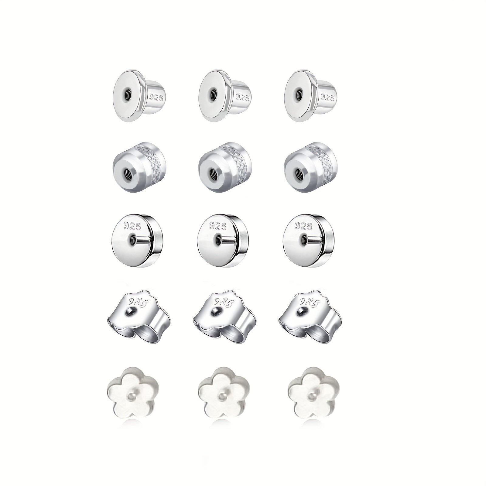 30pcs Rubber Earring Backs Soft Clear Earring Backings For Studs  Hypoallergenic Silicone Earrings Backs Stopper Replacement For Women -  Arts, Crafts & Sewing - Temu