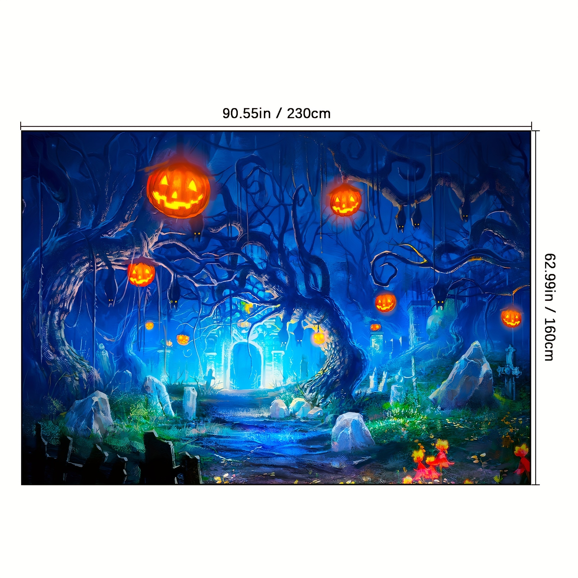 Extra Long Halloween Pumpkin Castle Rug Hallway Kitchen Mat - Temu