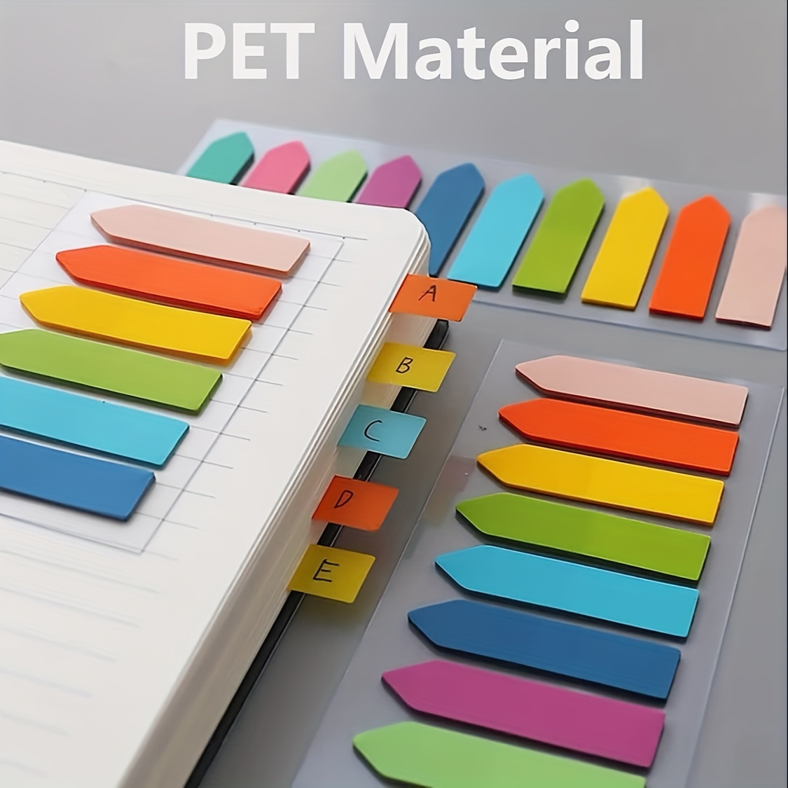 Sticky Tabs 1200 Pieces Book Tabs, Morandi Sticky Note Tabs, Writable and  Repositionable Page Makers, Index Tabs for Annotating Books, Page Tabs, Book