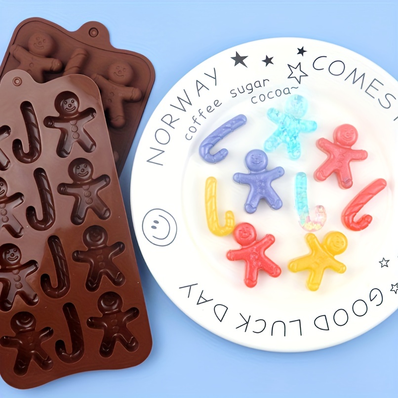 Gingerbread Man House Chocolate Cake Silicone Mold DIY Christmas Tree  Biscuit Candy Jelly Baking Tool Festival Soap Candle Gifts - AliExpress