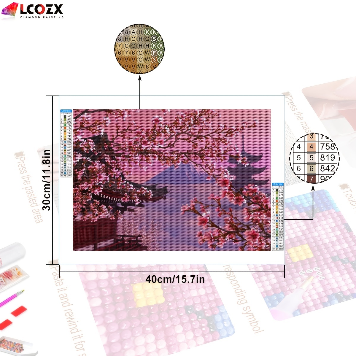 Cherry Blossom Full Bloom Official Diamond Painting Kit | Diamond Art |  Paint With Diamonds®