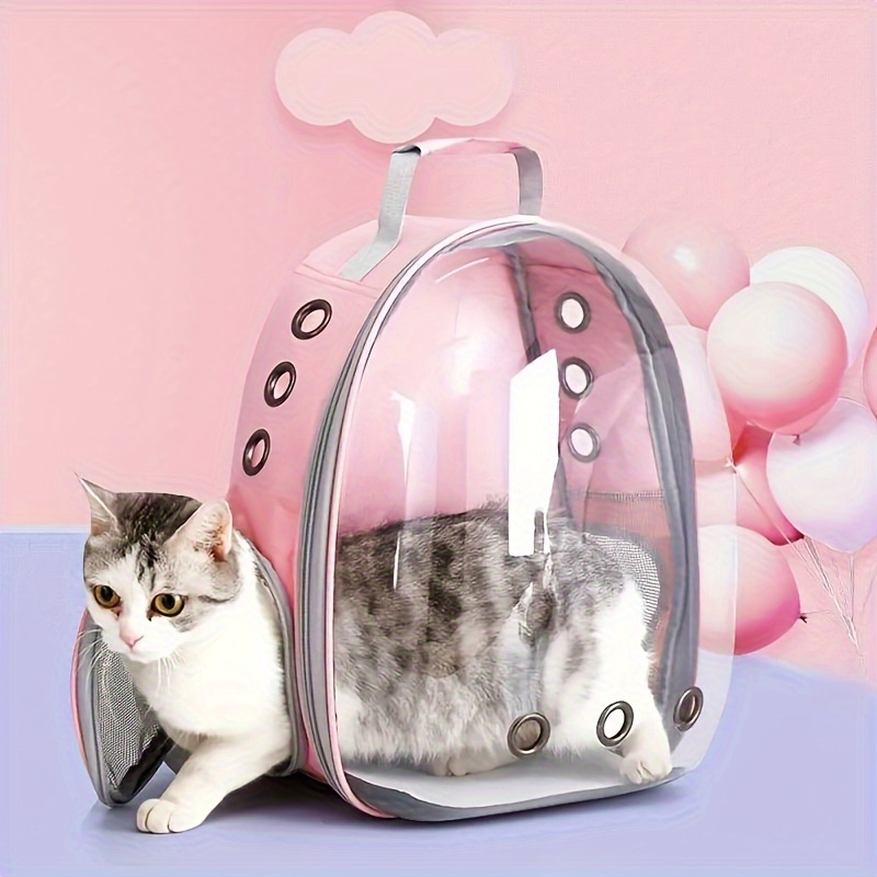 Pets Soft Pet Carrier Breathable Mesh Window Cat Carrier - Temu