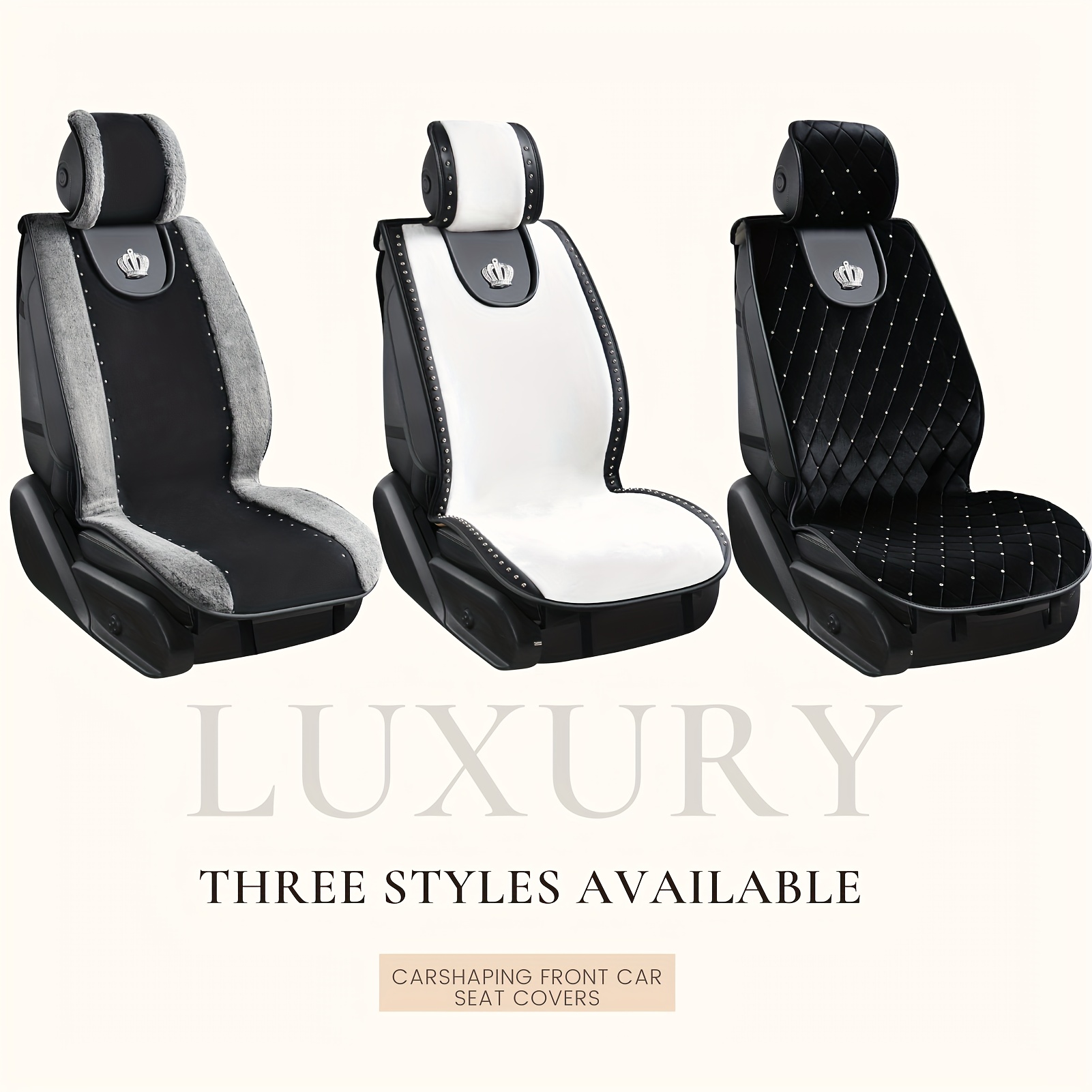 Kaufe Autositzbezüge (Doppelte Vordersitze und 2+1 Sitze) Universelle  Sitzbezüge Beige Fashion Tire Trace Style