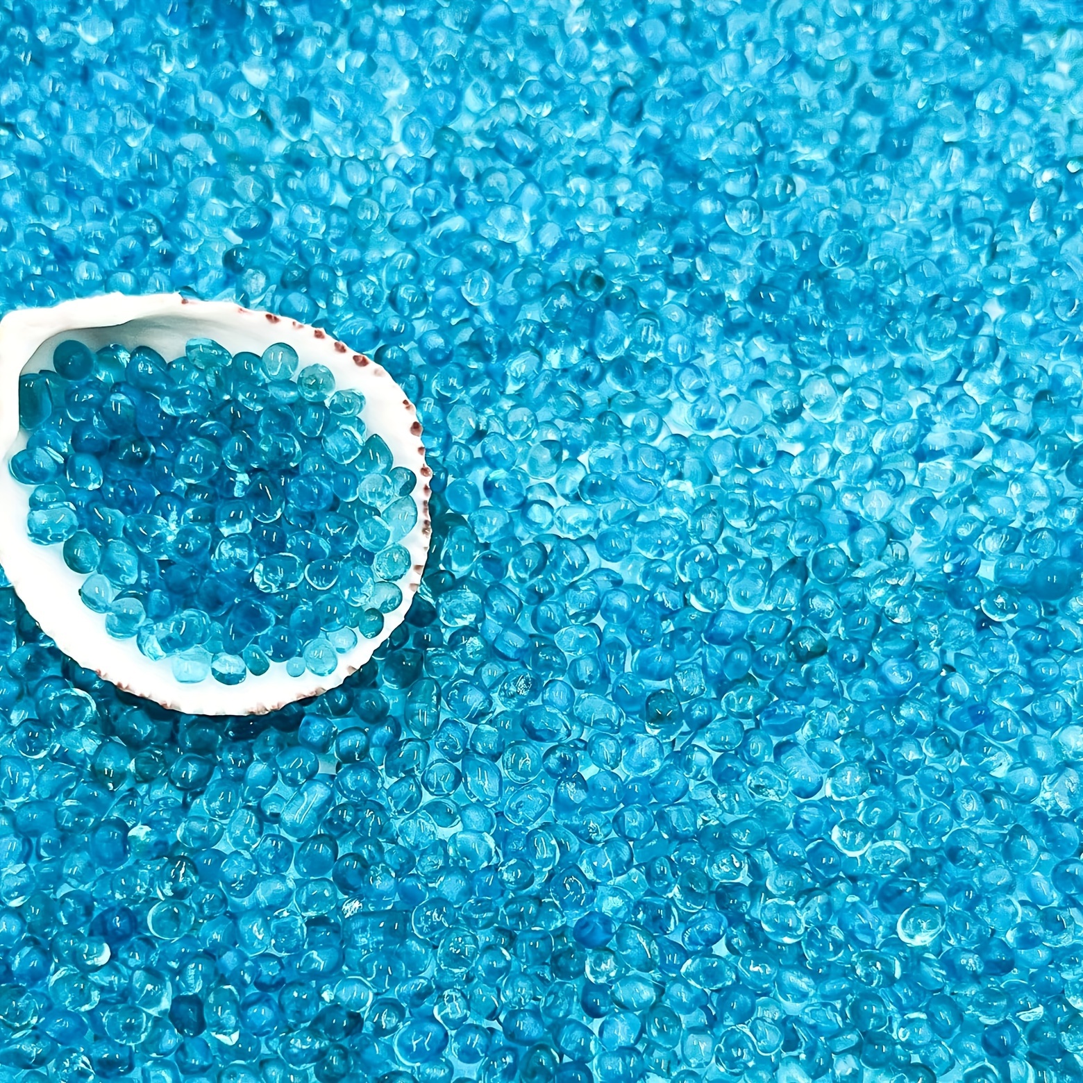  Meschett 50PCS Mini Glass Gems,Blue Mancala Stones Flat Bottom  Marble Beads for Home Decorative Art Craft Vase Filler(0.5~0.7) : Home &  Kitchen