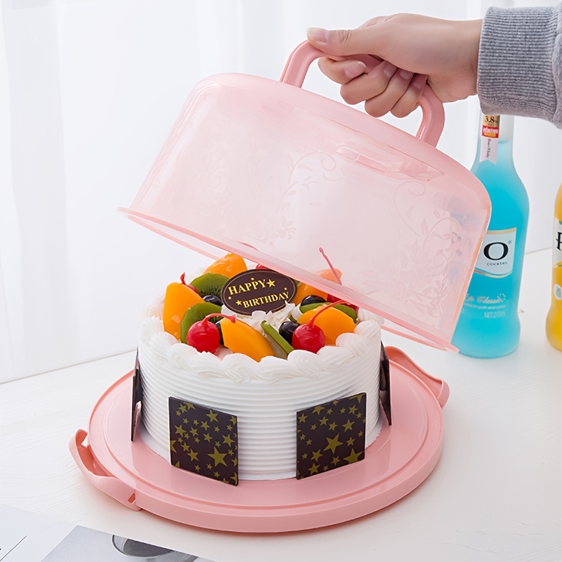 Portable Cake Box Dustproof Anti-smear Cake Storage Box
