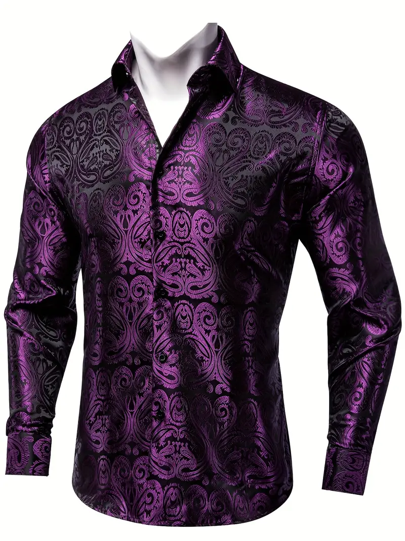 purple dress shirts for men