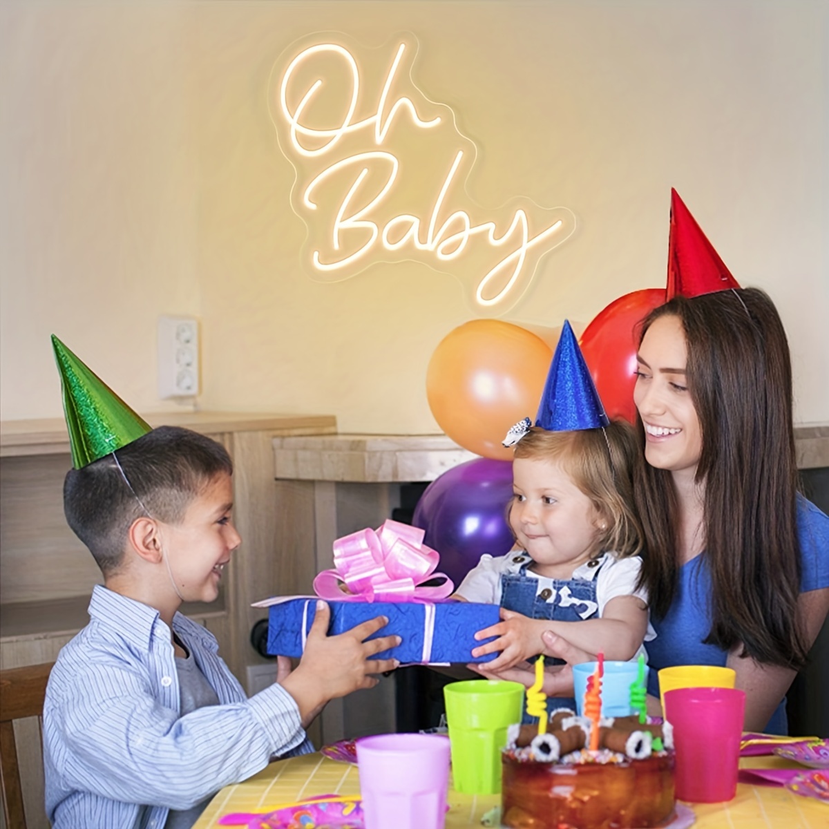 Oh Baby Led Neon Sign Light For Babyt Birthday Party Decor - Temu  Philippines