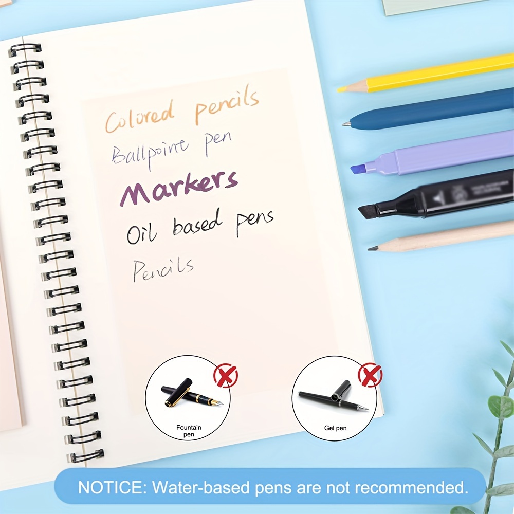 Mr. Pen- Transparent Sticky Notes, 200 pcs, Pastel Colors, See