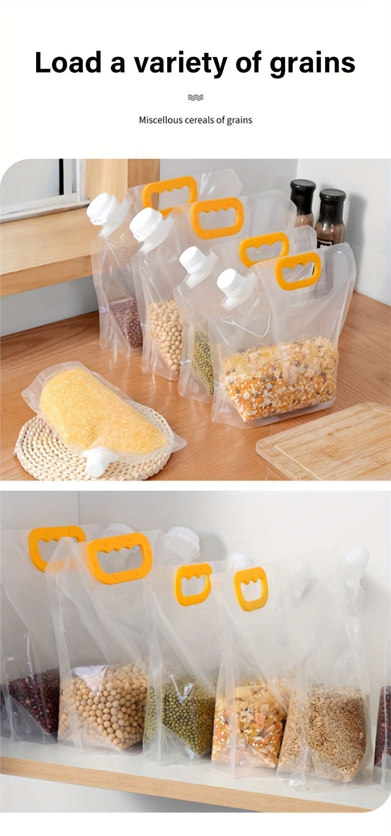 Moisture proof Sealed Bag Transparent Grain Storage Suction - Temu