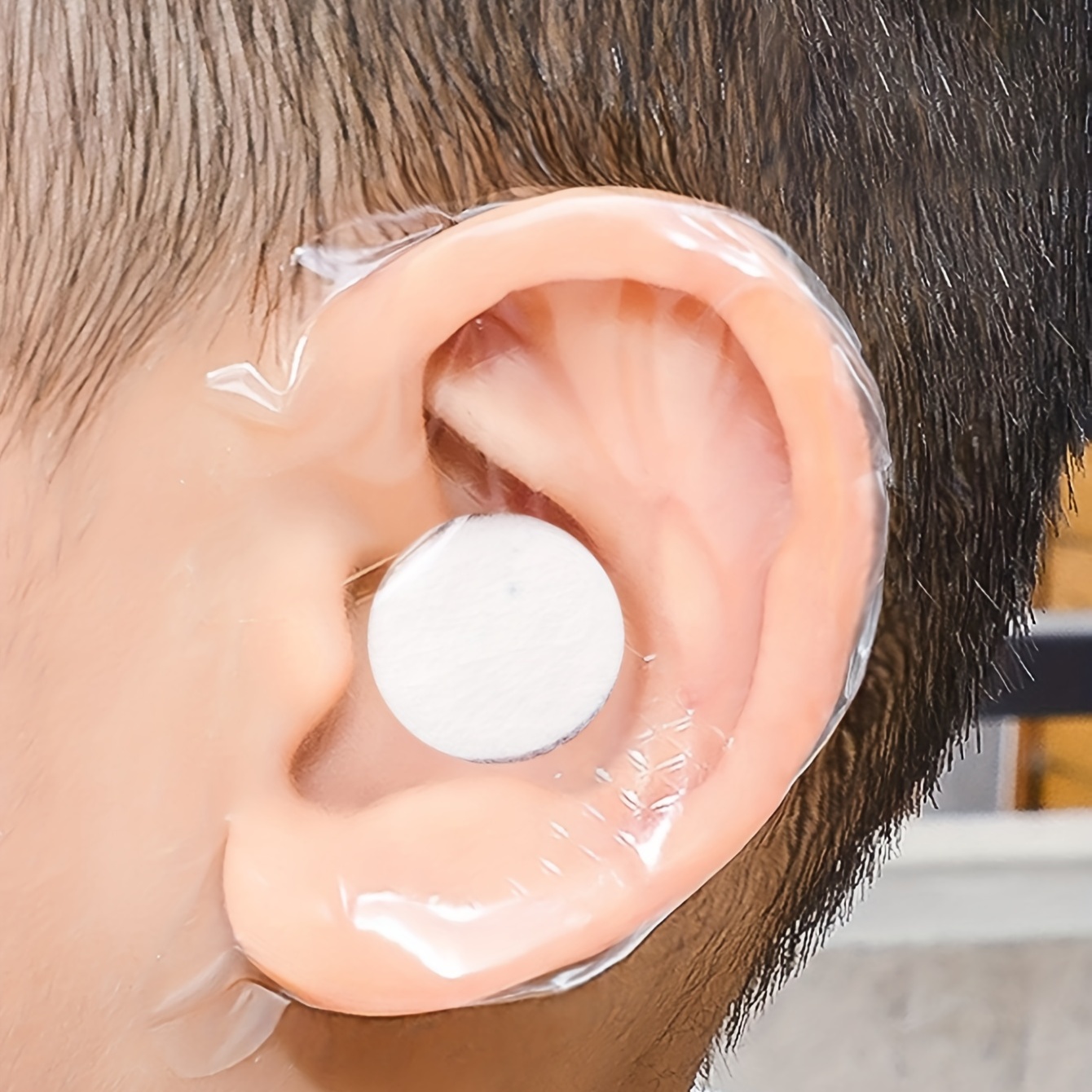 60 Pcs Ear Covers for Shower, Disposable Ear Covers Waterproof  Self-Adhesive Ear Stickers for Bath Swimming Bathing and Other Water Sport