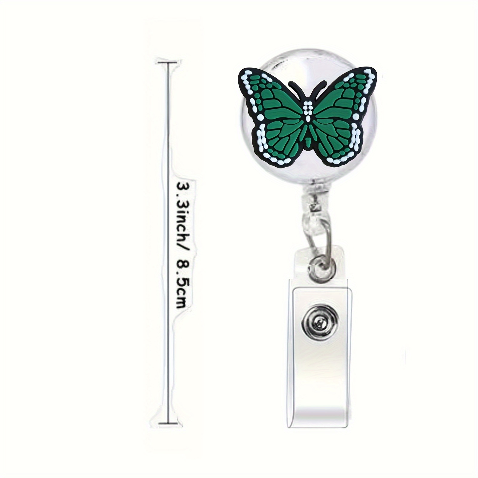 Cute Butterfly Retractable Badge Reel Nurses Teachers - Temu