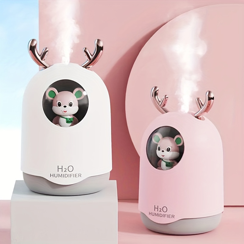 Cute Cartoon Desktop Air Mini Cool Mist Diffuser With - Temu