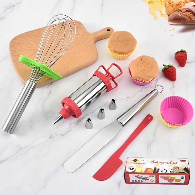 Silicone Cookie Spatula (3pcs), Kitchen Blender Cake Making Supplies Baking  Kitchenware Baking Tools 
