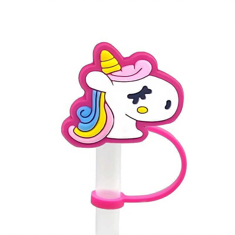 Reusable Silicone Straw Toppers - Cute Cartoon Cat Design - Dustproof And  Hygienic - Perfect Cup Accessories - Temu