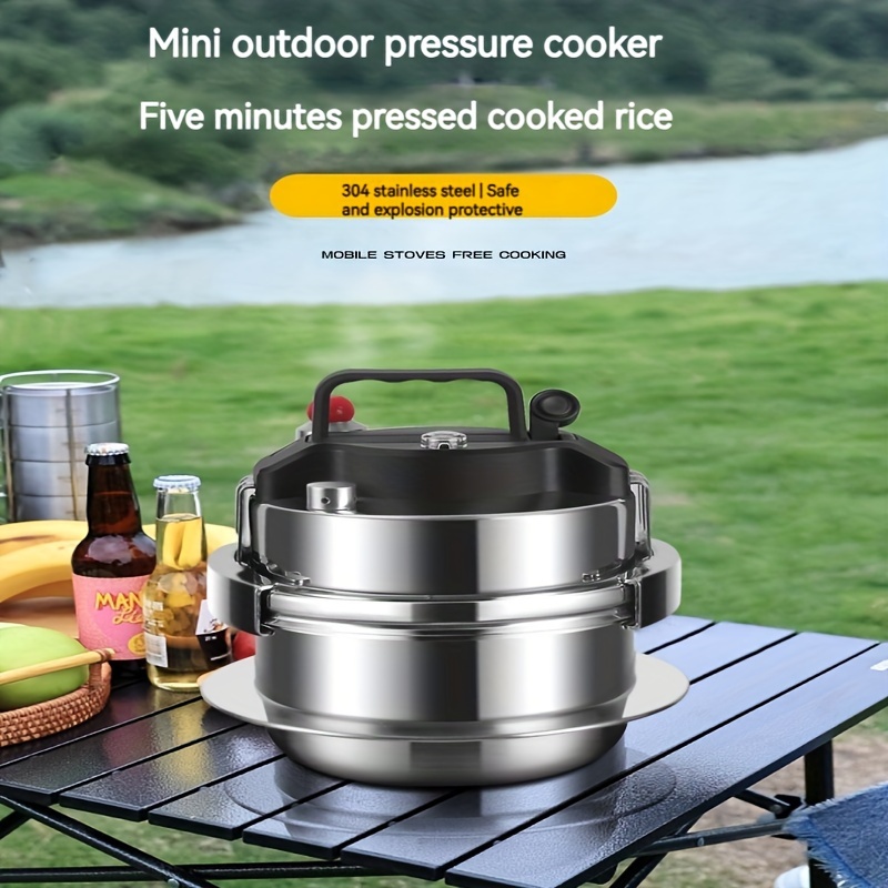 1.6L Mini Pressure Cooker Cooking Pot Camping Pressure Canners
