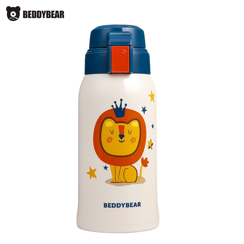 Bear Cup Children's Insulation Cup With Straw Dual Water Bottle Male Baby  Kindergarten Baby Water Cup, Water Bottles, Shop On Temu And Start Saving