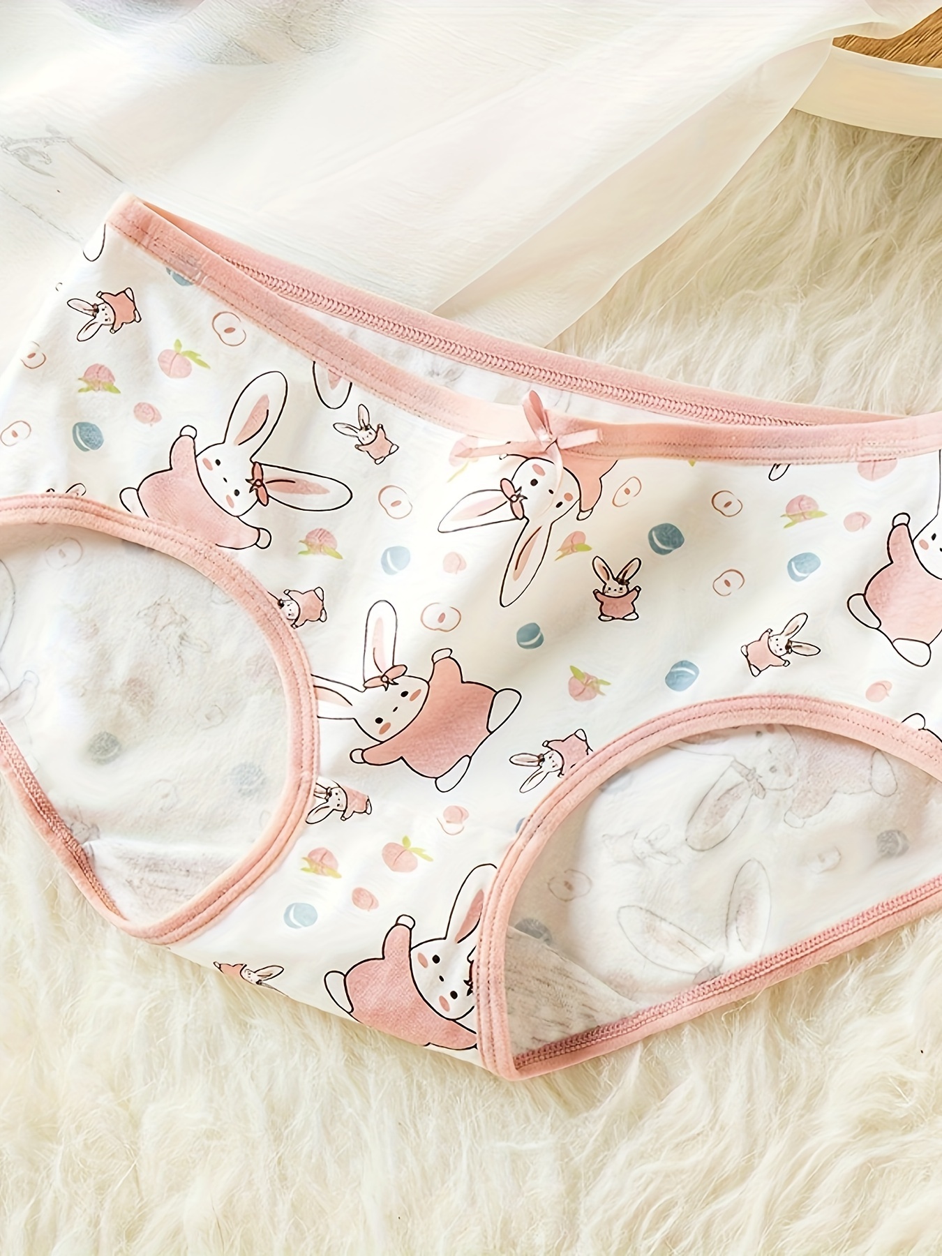 linqin Briefs Girls Seamless Underwear Bamboo Soft No Seam Underwear  Cartoon Rabbit Underwear for Women at  Women's Clothing store