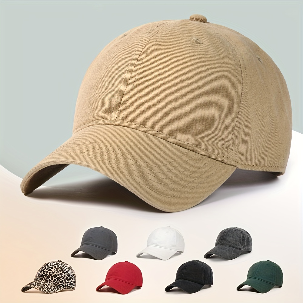 Plain Baseball Cap in Cream (Unstructured)Adjustable, Fit : :  Clothing, Shoes & Accessories