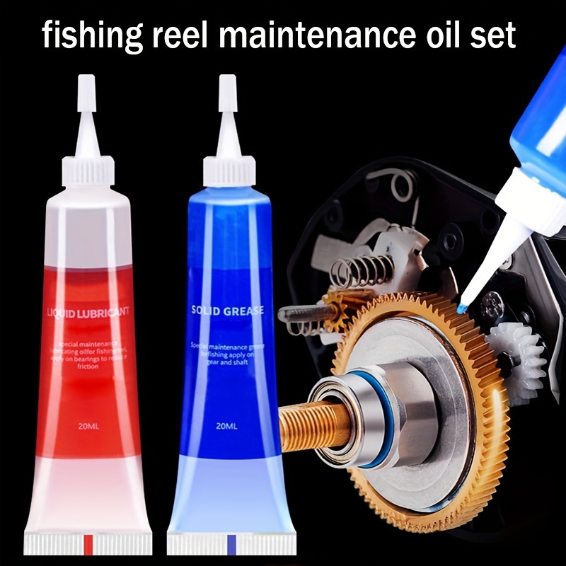 1 Set Fishing Reel Maintenance Tool Grease Lubricant And - Temu