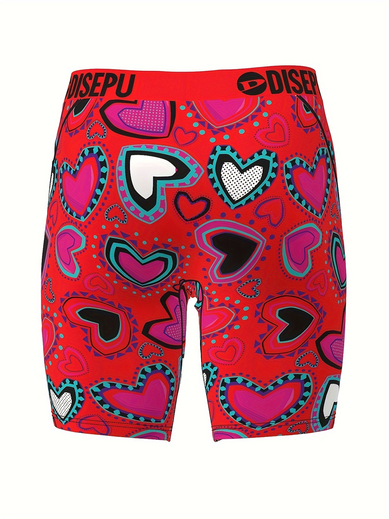 Men Valentine's Day Printed Boxer Briefs Shorts Underpants Underwear Gifts