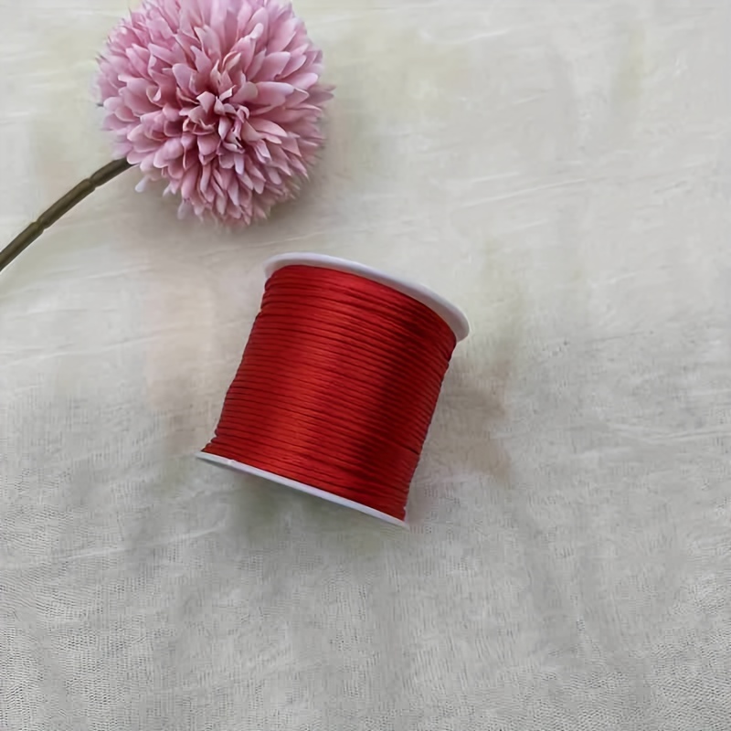 Red Silk Cord For Jewelry Making