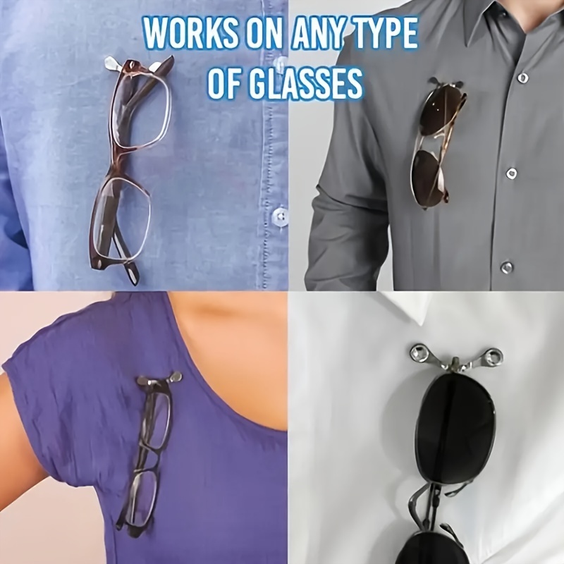 3 Pcs Magnetic Eyeglass Holders Name Tag Badge Holder Sunglass Holder Id  Badge For Men And Women