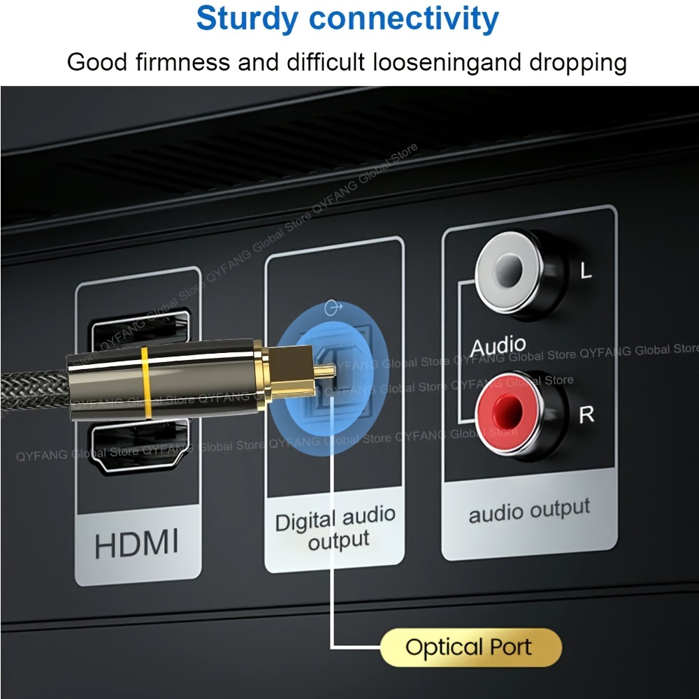 Câble audio optique numérique éventuelles DIF, lien de charnière en fibre,  fil de haut-parleur pour TV Box, PS4, PS5, amplificateurs, lecteur Blu-Ray