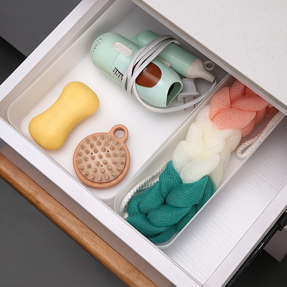 Desktop Box Organizer Storage Transparent Desk Drawer Free Combination  Plastic Storage Box Makeup Stationery Sundries Organizer