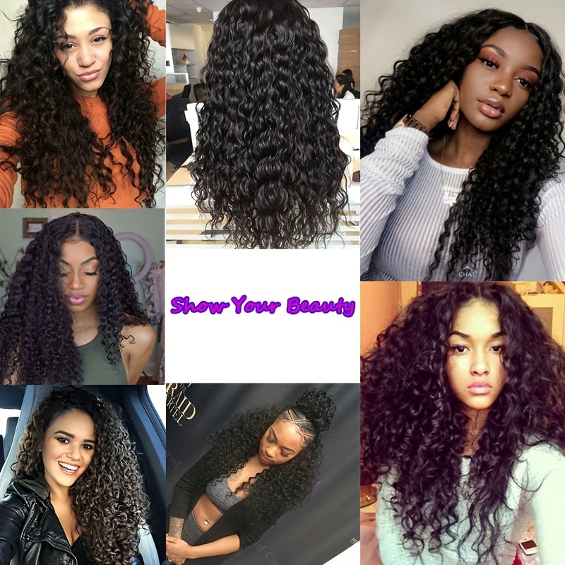 10A Brazilian Curly Hair Weave 3 Bundles Kinky Curly Human Hair 100%  Unprocessed Hair Weft Extensions Natural Black Color(18 20 22inch)