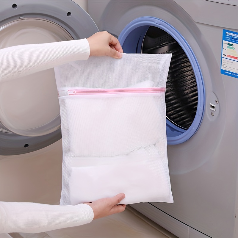 5pcs/bag Clothes Washing Machine Zippered Foldable Nylon Laundry Bag Bra  Socks Underwear Clothes Washing Machine Protection Net Mesh Bags 5 Size …  price in UAE,  UAE