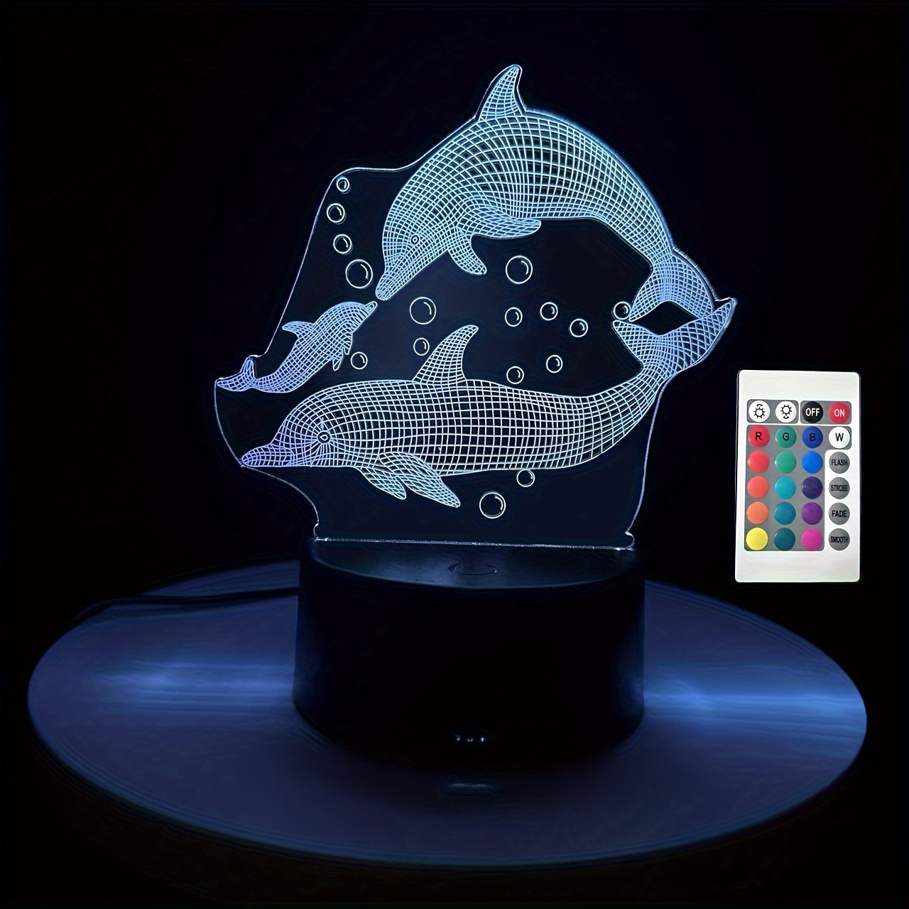 1pc Lumière De Nuit Illusion Optique 3D Phare 16 Variations - Temu