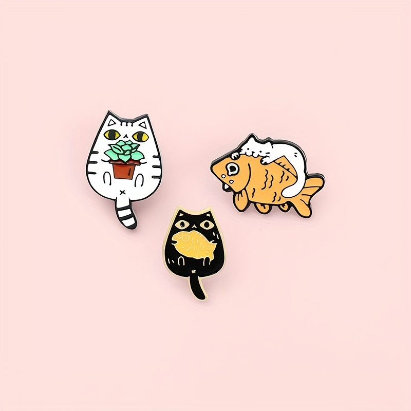 Couple Cat Enamel Pins