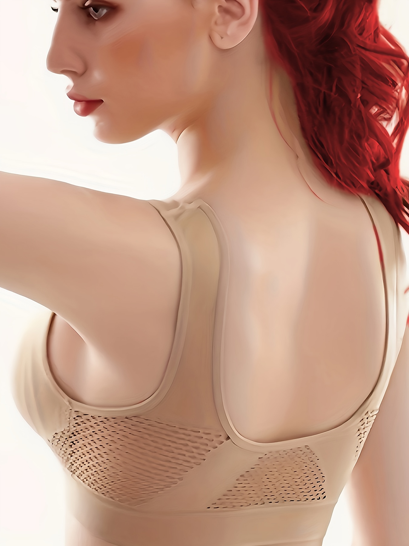 Meichang Sports Bras for Women Wireless Support T-shirt Bra Seamless  Breathable Bralettes Shapewear Yoga Gym Bras 
