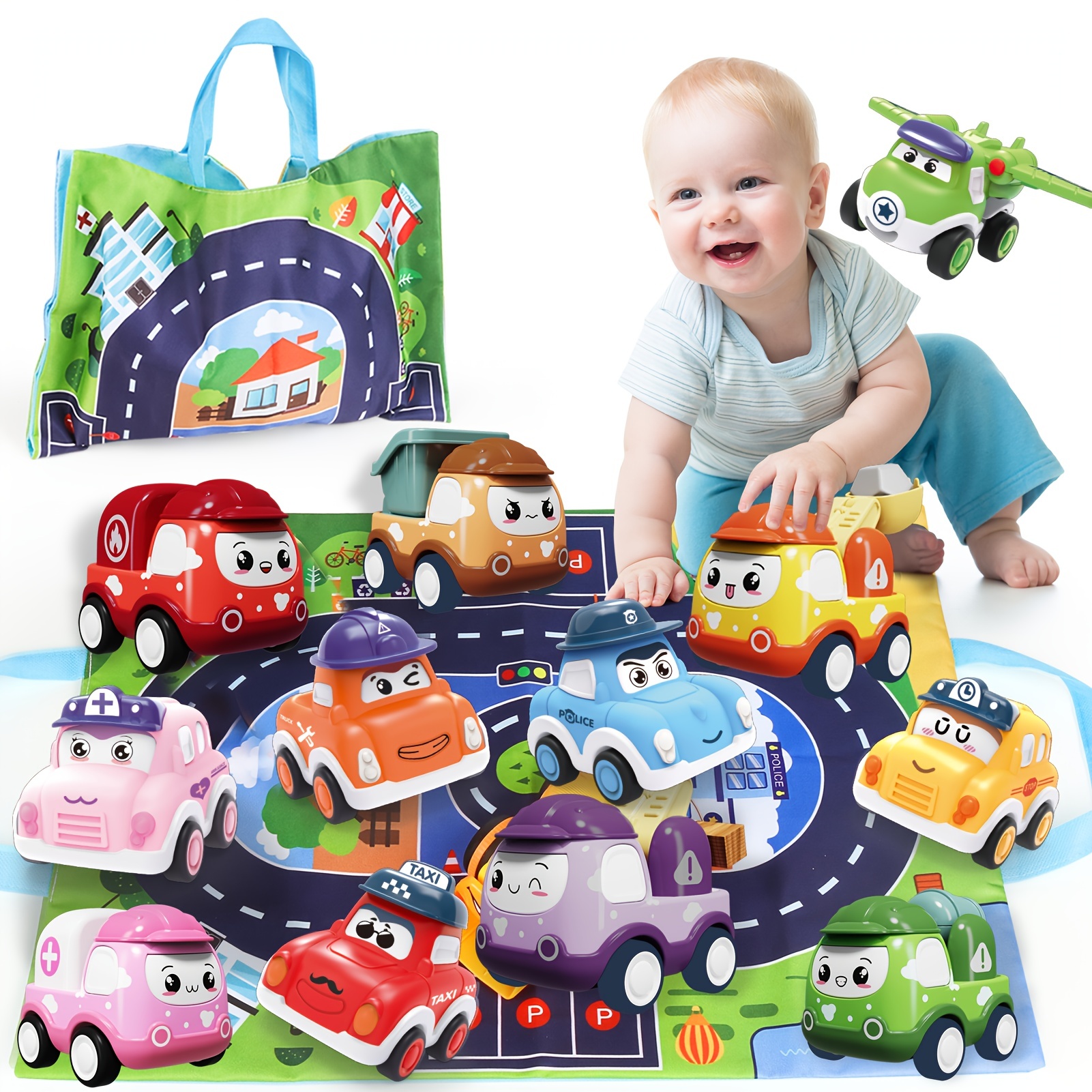Jouets pour bébé garçon de 1 à 5 ans, jouets pour bébé de 6 à 18 mois,  cadeau pour bébé de 3 à 12 mois, voiture jouet