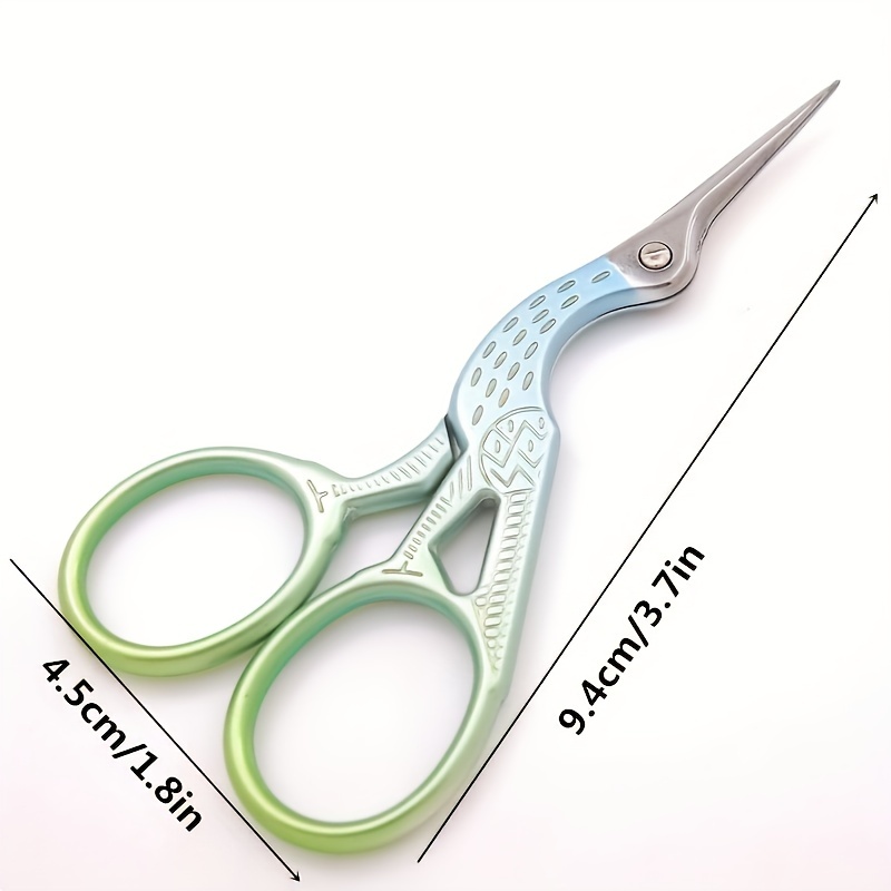 1pc Stainless Steel Crane Shape Scissors, Vintage Small Scissors For Cross  Stitch And Diy Crafts