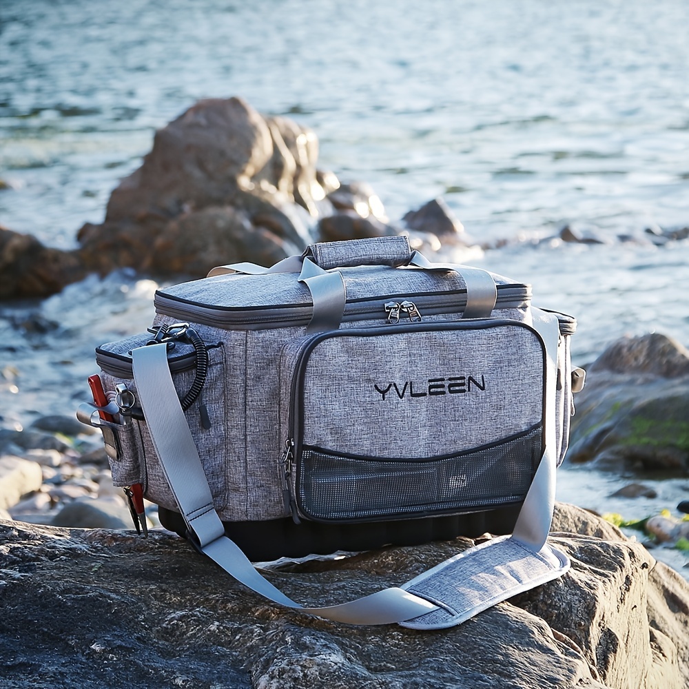  YVLEEN Fishing Tackle Box Bag - Outdoor Large Fishing Tackle  Storage Bag - 100% Water-Resistant Polyester Material - Fishing Tackle Bags  - Suitable For 3600 3700 Tackle Box