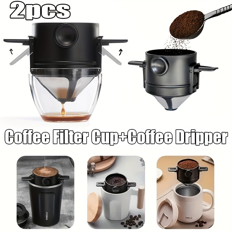 Vietnamese Coffee Maker Filter Set, French Press Style Coffee Filters, Pour  Over Coffee Dripper, Portable Coffee Makers