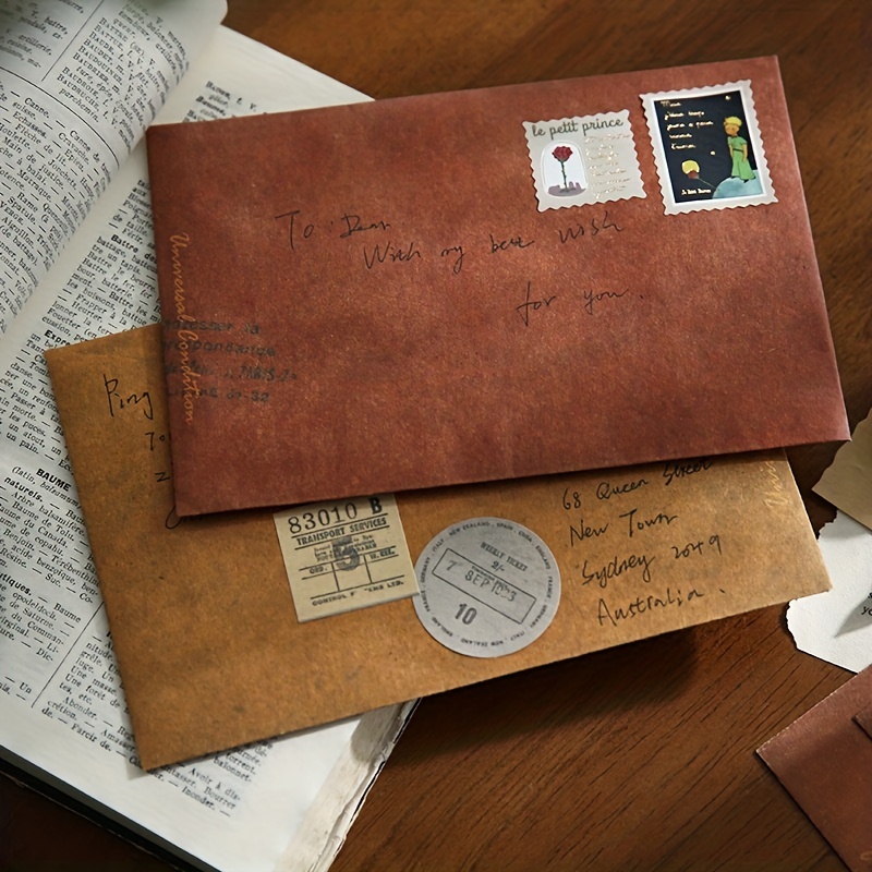 16 Pieces/lot Large Vintage Envelope Postcard Letter Stationery
