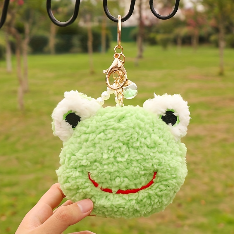Super Cute Change Purse, Cartoon Green Plush Frog Change Purse, Big Eyes  Frog Key Bag Pendant - Temu Switzerland