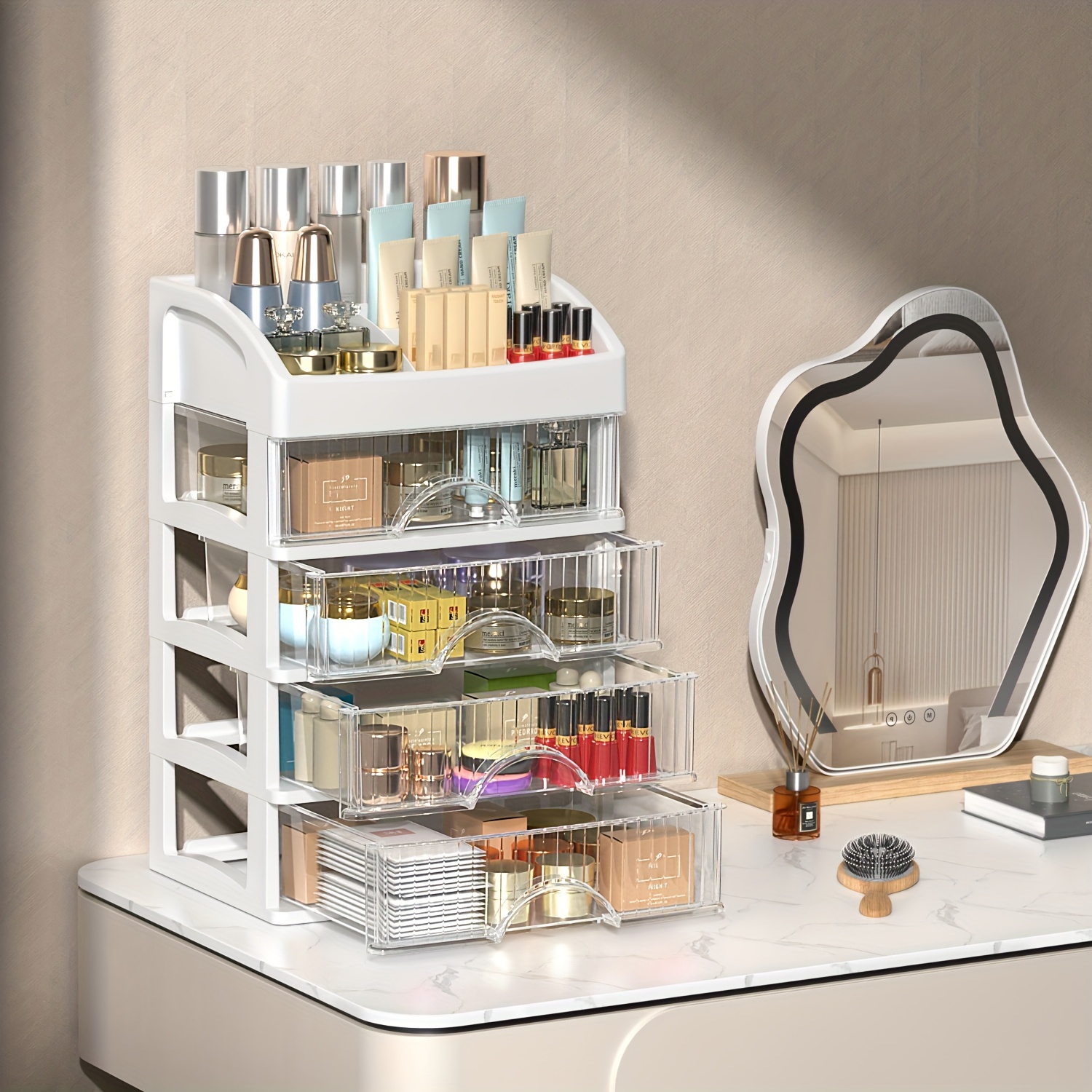 Large Makeup Organizer with Drawers I SPAFAIR