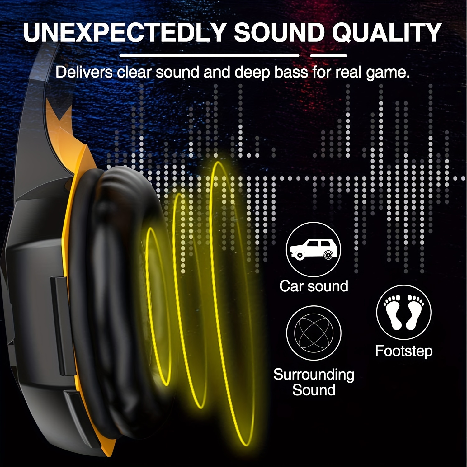 upgrade your gaming experience g2000 surround stereo gaming headset with noise cancelling mic led lights soft memory earmuffs for ps5 ps4 xbox one nintendo switch pc mac details 2