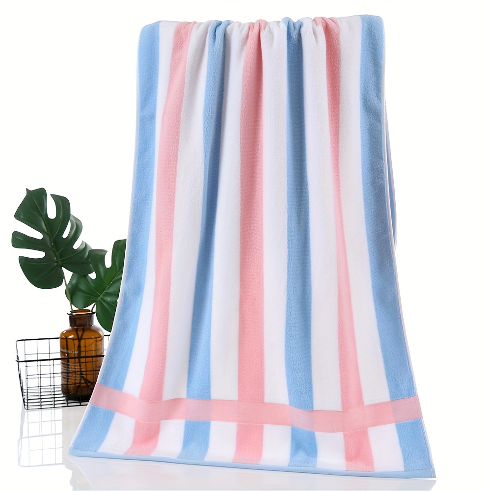 Serviette De Bain En Fibre De Bambou - Très Absorbante Et Douce - Taille 70x140cm - Lavable Machine