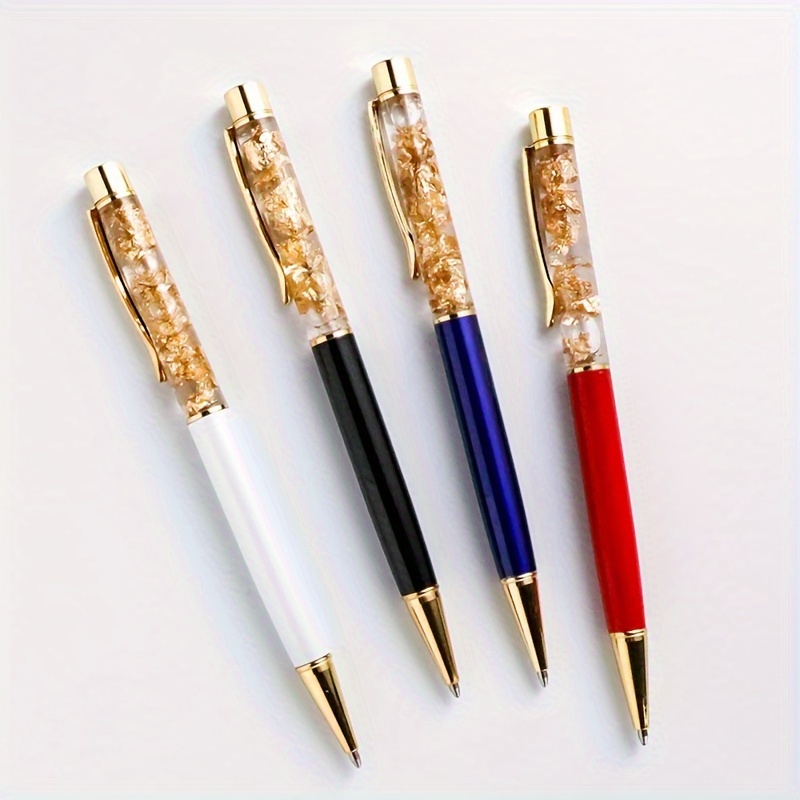 

Luxurious Golden Metallic Ballpoint Pen With Oil-based Ink