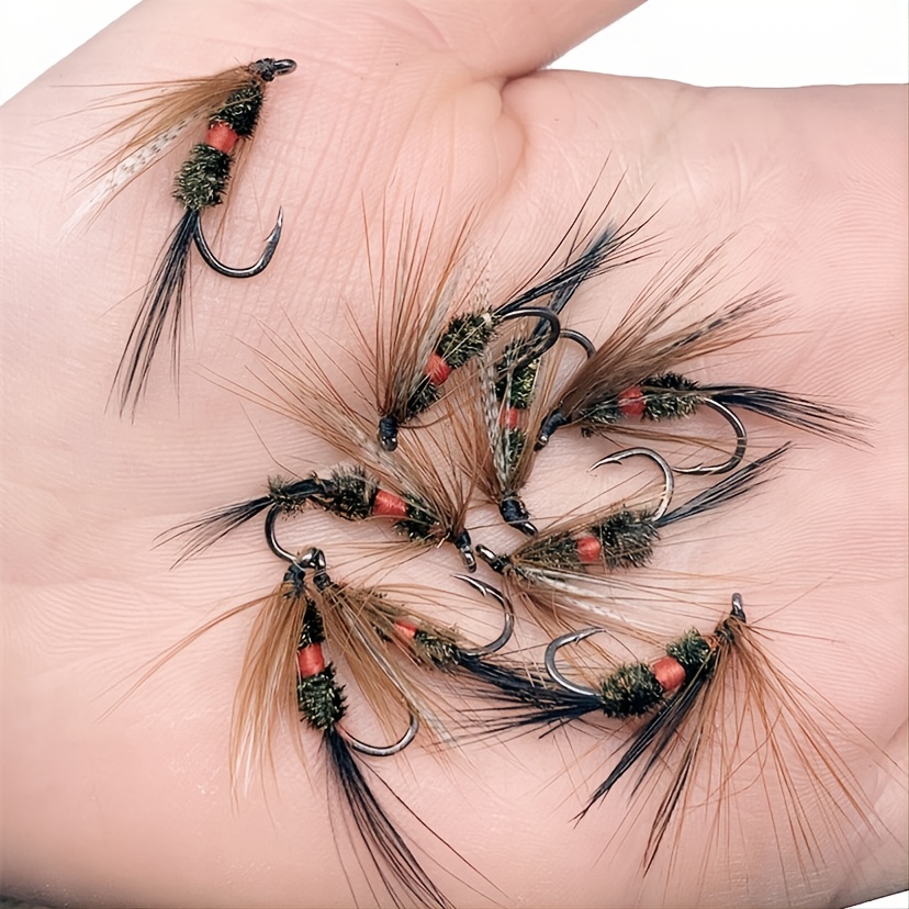 10 Pcs Flies Fishing Lures, Topwater Trout Bait Realistic Insects