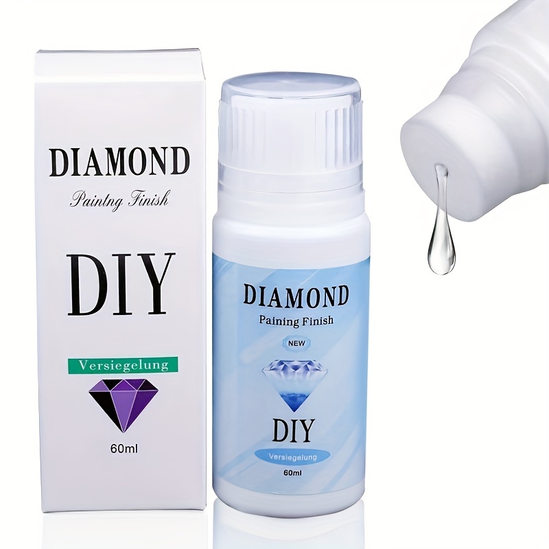 1pc 60ML Diamond Painting Sealer 5D Diamond Painting Art Glue Permanent  Hold & Shine Effect Sealer Diamond Painting Puzzles