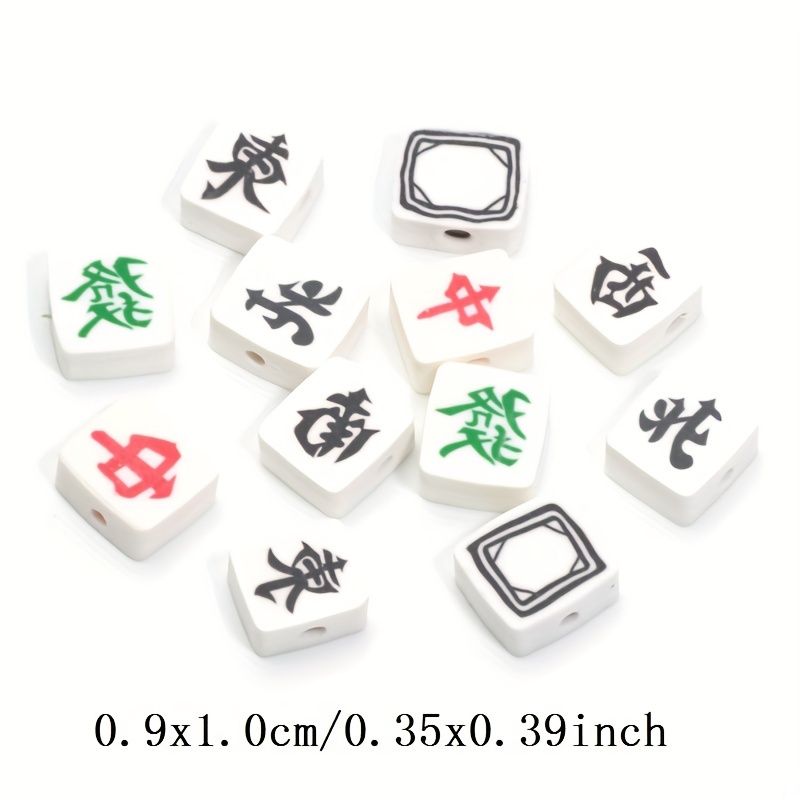 Acrylic Colorful Transparent Square Dice Beads Diy Mahjong - Temu