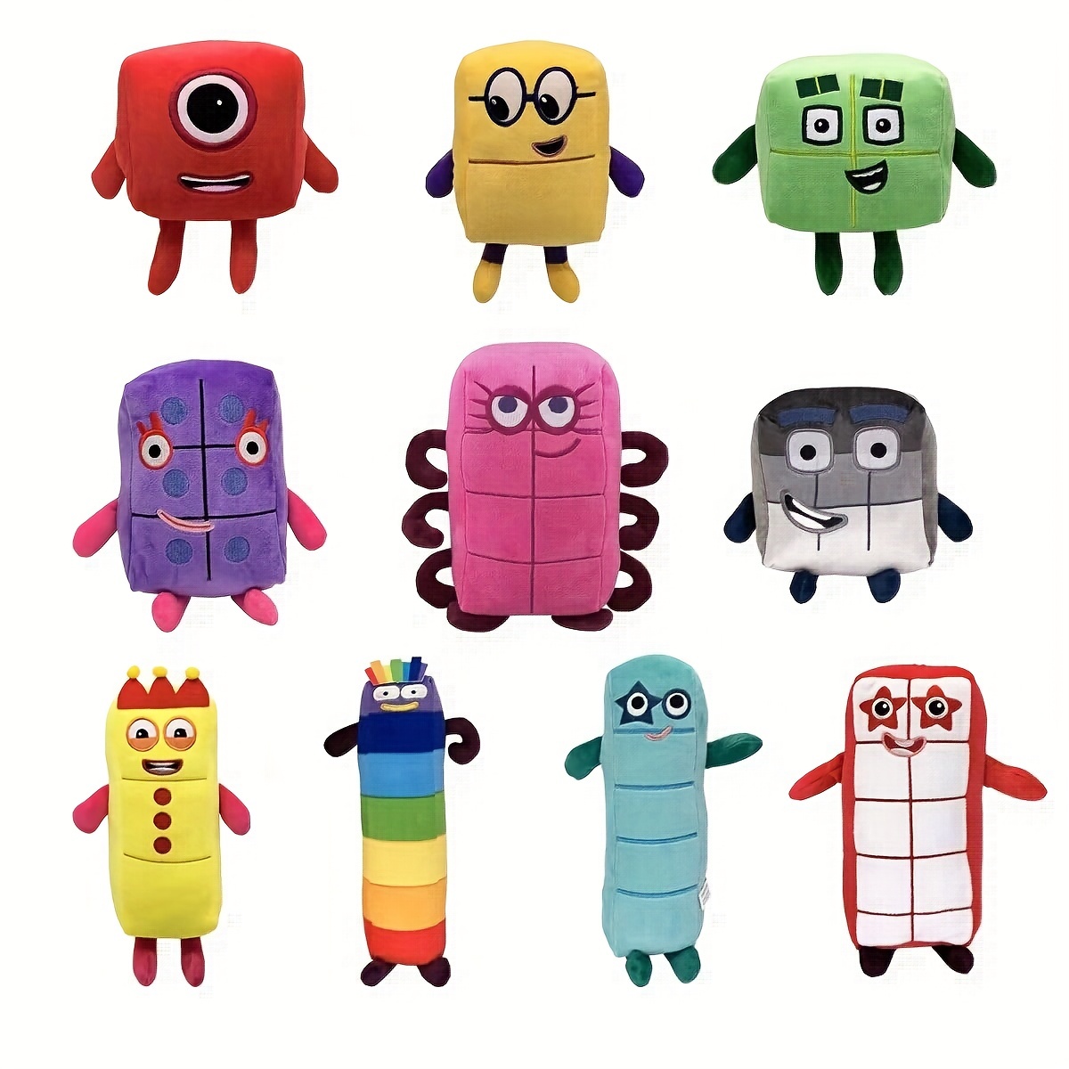  (9 Piece Set) Newest Banban Character Plush Kids Comfortable  Interactive Plush Kindergarten Enlightenment Educational Plush Toy : Toys &  Games
