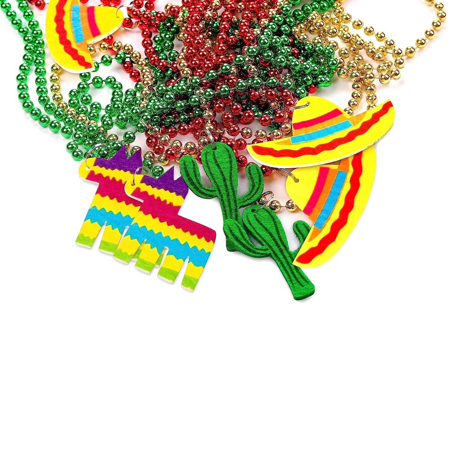 Fiesta Bead Necklaces  Fiesta Party Supplies