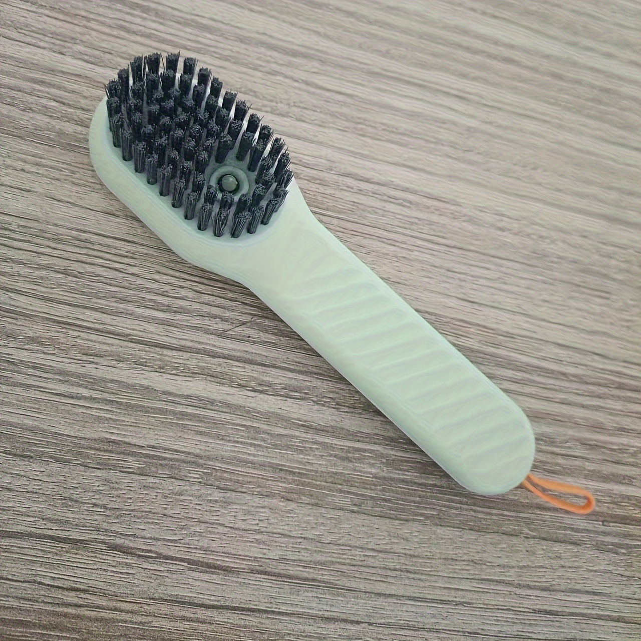 1pc Press-type Liquid Dispensing Shoe Brush, Multifunctional Soft Bristle Cleaning  Brush For Shoes And Clothes, Home Use
