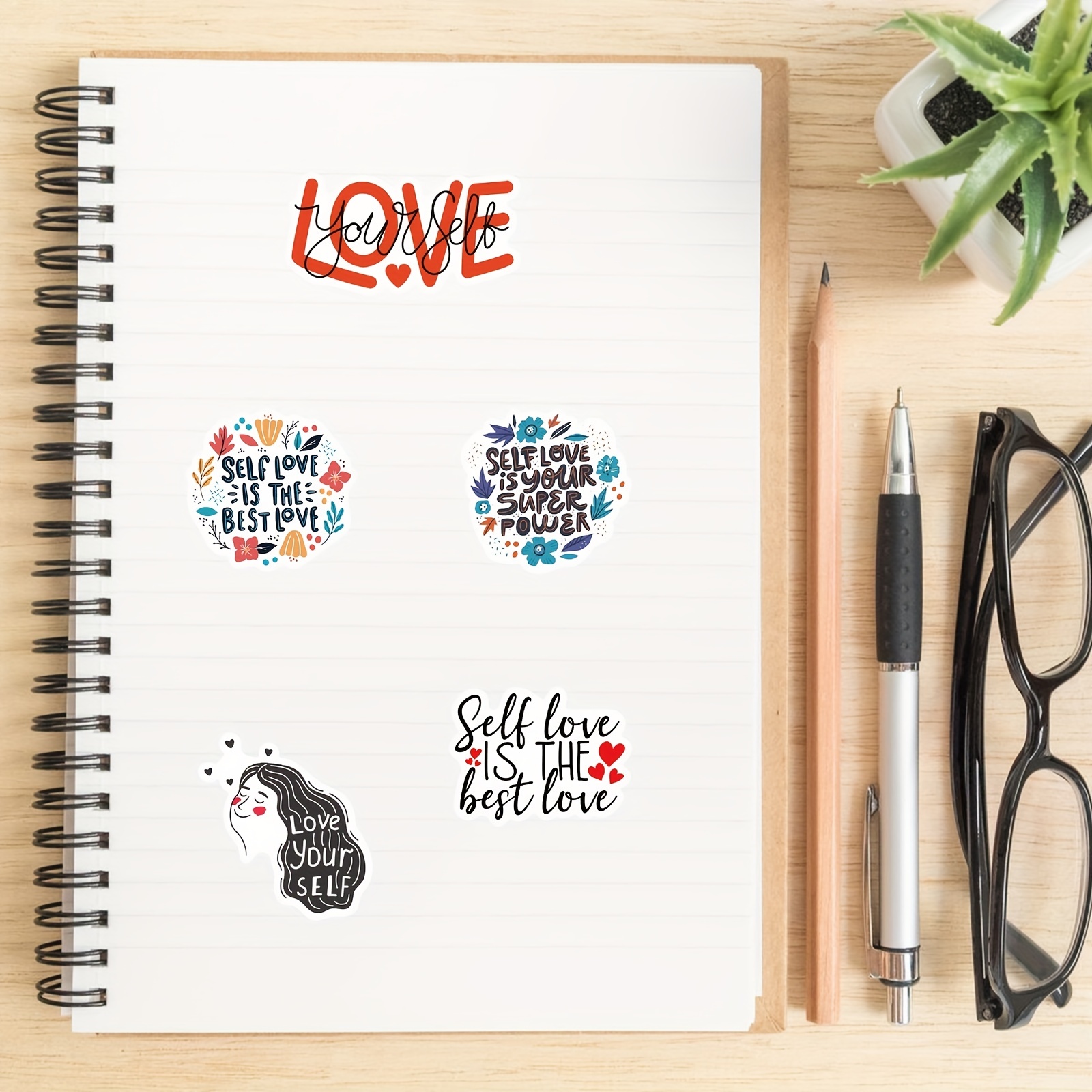Love Stickers Aesthetic Travel Vinyl Stickers Decals For - Temu